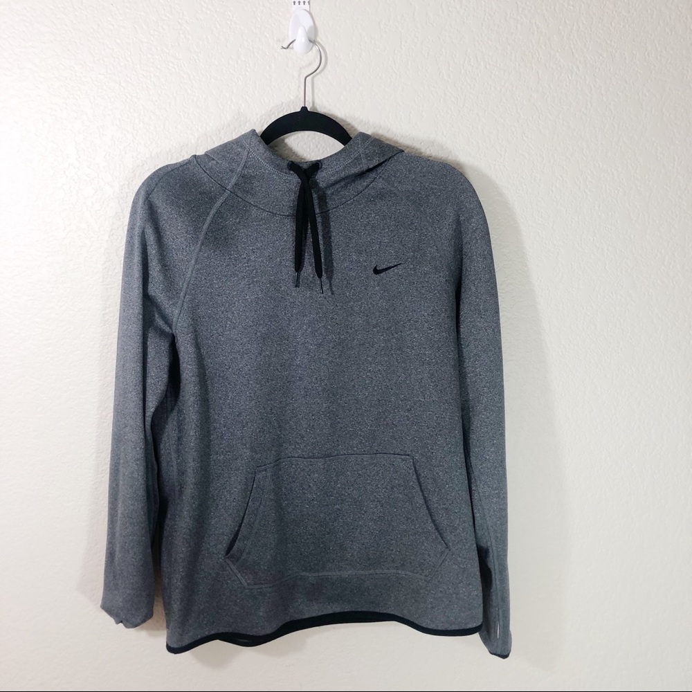 Grey NIKE hoodie thermafit
